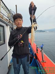 6월7일 제주잡스호 한치낚시 조황입니다 