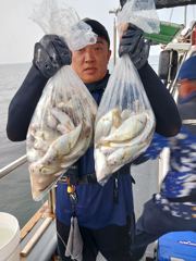 8/3일 소수인원 백조기 한가득이네요!!!!