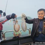 26년6월19일 홍원항 백두산호 왕갑오징어 조황입니다.. 사진