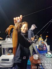 제주왔어호(9.77톤) 6월 27일 야간한치조황 사진
