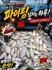 [광어조황] 7.26 하와이호 광어다운샷 조황소식 사진