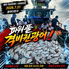 [광어조황] 7.31 하와이호 광어다운샷 조황소식 사진