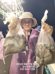♦♦포세이돈호⇒야간 문어 굿 굿 조황 8.16 사진