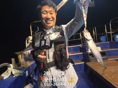 군산킹스타호(8/18)조사님10분의 야간고등어 마무리(오늘도 출조합니다 사진