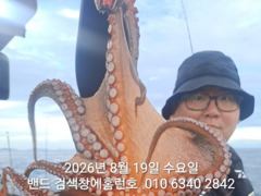8월19일 군산 홈런호 야간 문어 출조 하였습니다.첫포인트부터 … 사진