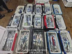 준내만 갈치 잔씨알들 속에 3지,4지 건지고~~(화욜부터 예약  가능)