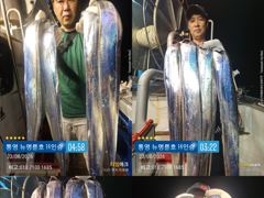 ＜＜통영 뉴명륜호 14인승＞＞ 갈치들~ 大치들~~ 포인트 찾아 계속 고고!!! (예약 010-7100-1685) 사진