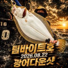 [팀바이트호] 8월22일 광어다운샷 사진