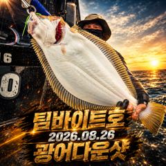 [팀바이트호] 8월26일 광어다운샷 160광 오버 사진