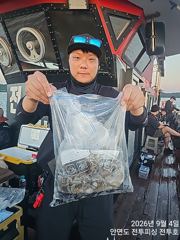 9월4일 안면도 전투호 오후 쭈꾸미 조황 사진