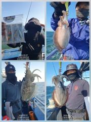 [무창포아파치호] 9월7일(월), 오늘도 쌍걸이, 쓰리걸이 등, 장원 200~300수는 기본, 쭈꾸미 망태기 가득 조황. 예약 문의는 010-8422-0866