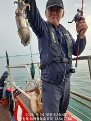 9월14일 무창포뉴아폴로호 쭈꾸미 망태기조황 사진