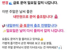 토요일 갈치 출조 합니다. 요즘 갈치 씨알이 엄청 좋네요 사진
