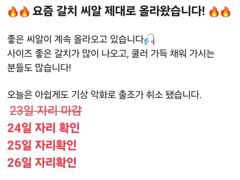 요즘 갈치 씨알 너무 좋습니다. 추석전 갈치 건지러 가봅시다. 사진