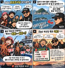 삼천포문어 초보조사님 대거 출격! 장원 21수·두 자릿수 7분·221마리 | 삼천포박프로 흑진호 사진