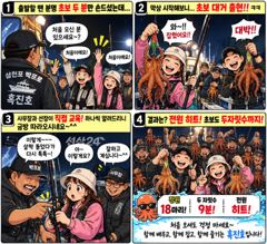 삼천포 문어 낚시 처음인데 12수 이 맛에 문어낚시 합니다! 사진