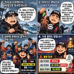 삼천포문어 비바람 속 전원 히트! 장원 17수｜삼천포박프로 흑진호