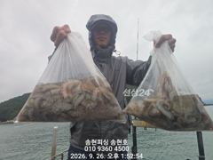 [통영] 통영 송현호))덩치급 돌문어 장원 30며수 마리수 굿! 사진