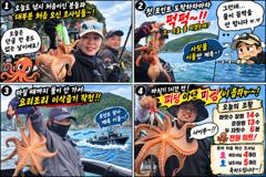 삼천포 문어낚시 / 사릿물에 물이 안 간다? 그래도 문어는 잡았습니다. 삼천포 박프로 흑진호