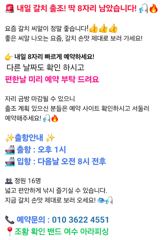 내일 갈치 출조하실분 긴급 모집합니다.