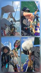 [사천] 떵태풍속에서 고전한 하루...녀석들 덩치가 지리산만합니다.
