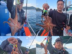 9일 오늘도 끝임없이 올라와 잡고온 묵직한 야간~돌문어 마리수 잡으러 출조 갑니다@ 오늘,일,월요일~몇 자리 예약가능