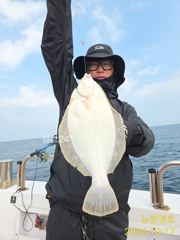 공현진 22인승 뉴창명호 광어급 왕참가자미 대박 사진